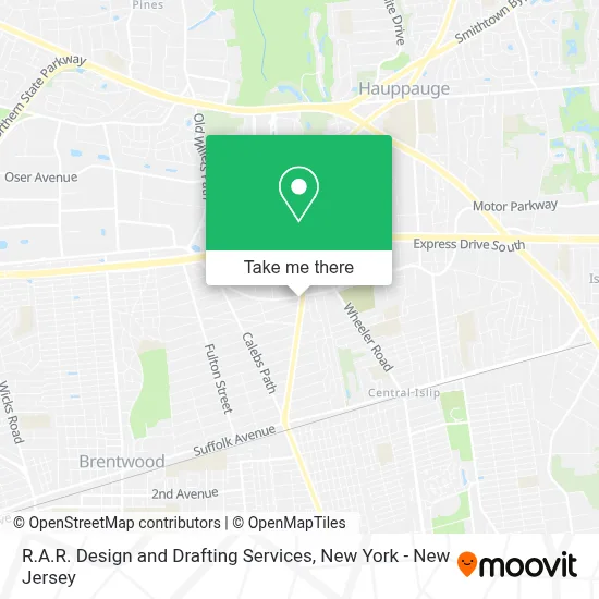 R.A.R. Design and Drafting Services map