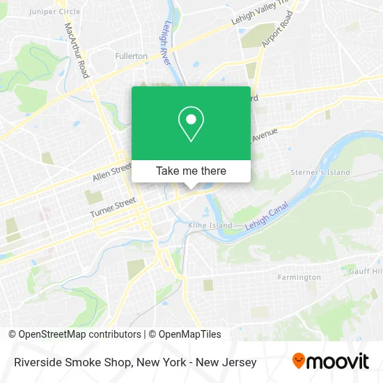 Riverside Smoke Shop map