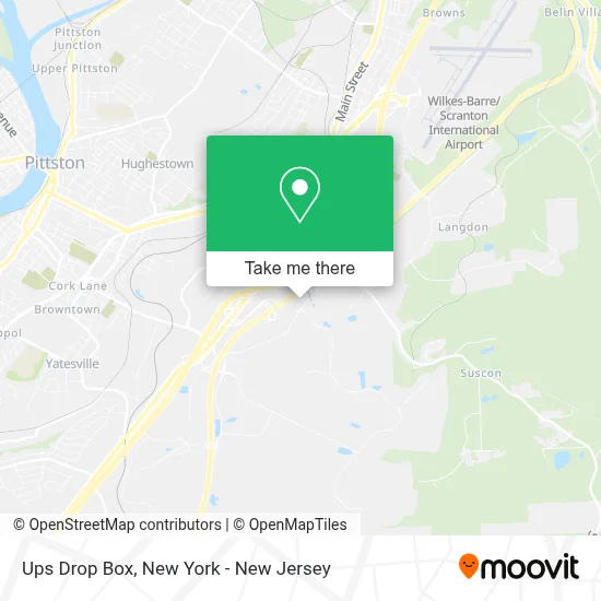 Ups Drop Box map