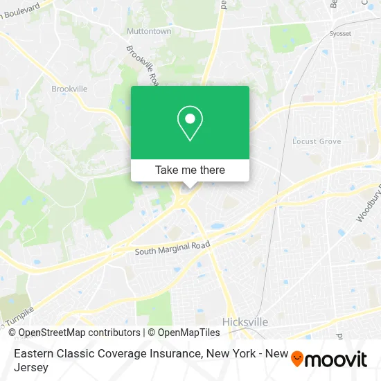 Eastern Classic Coverage Insurance map