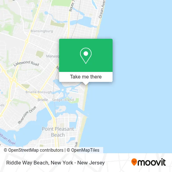 Riddle Way Beach map