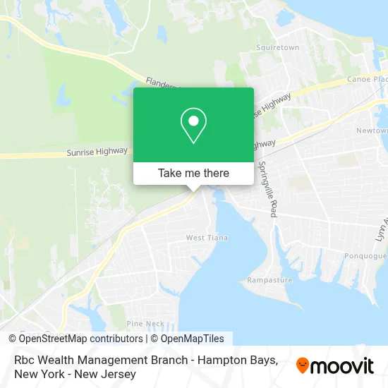 Rbc Wealth Management Branch - Hampton Bays map