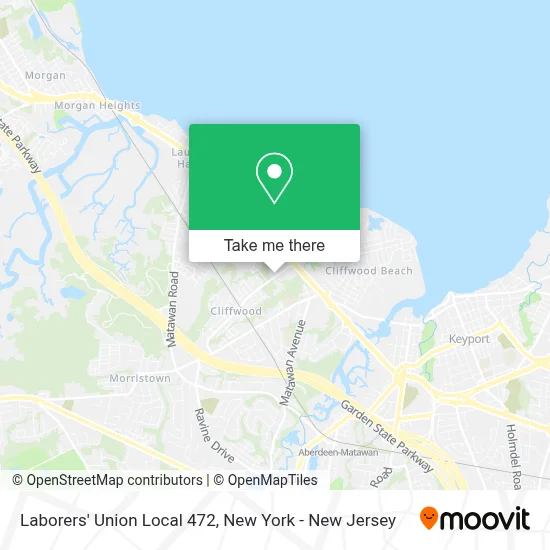 Laborers' Union Local 472 map