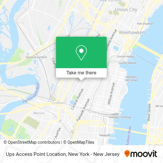 Ups Access Point Location map