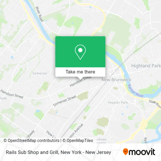 Rails Sub Shop and Grill map