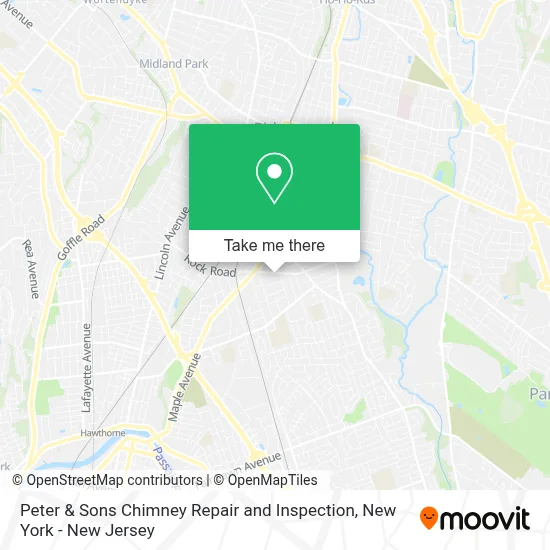 Peter & Sons Chimney Repair and Inspection map