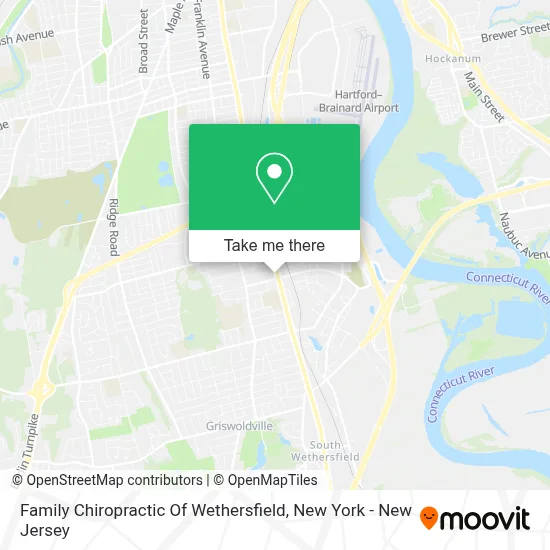 Family Chiropractic Of Wethersfield map