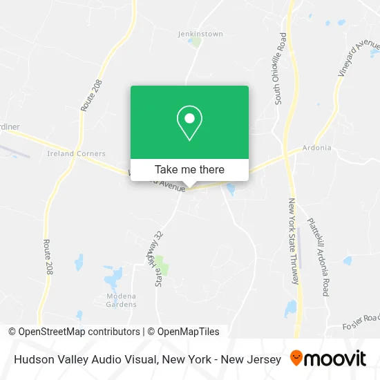 Hudson Valley Audio Visual map