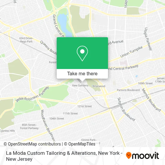 La Moda Custom Tailoring & Alterations map