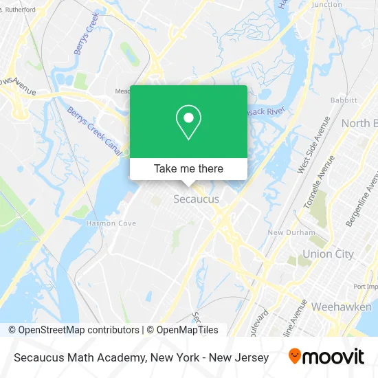 Secaucus Math Academy map