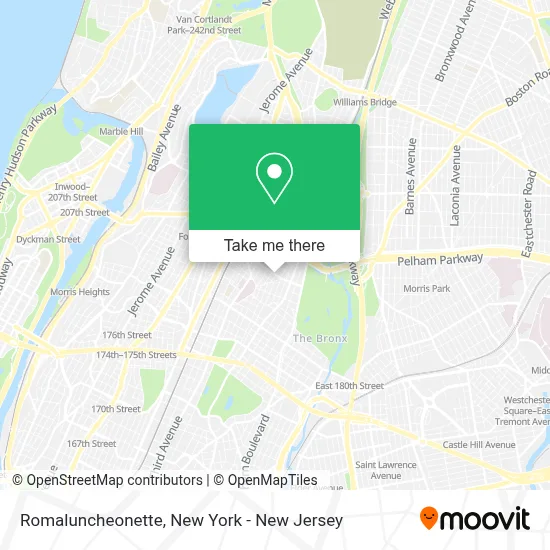 Romaluncheonette map