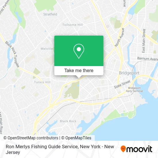 Ron Merlys Fishing Guide Service map