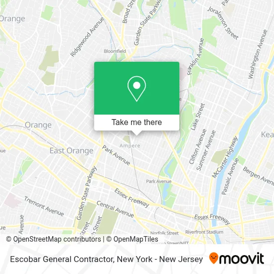 Escobar General Contractor map