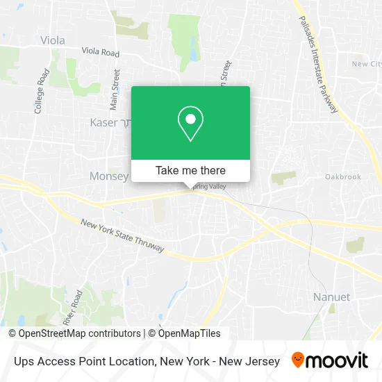 Ups Access Point Location map