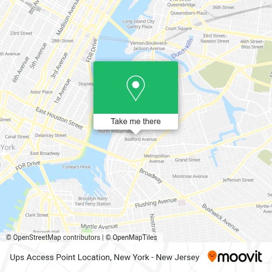 Ups Access Point Location map