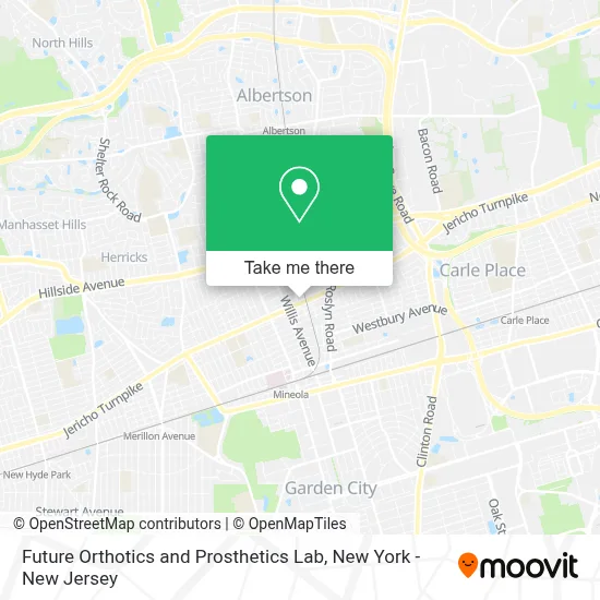 Future Orthotics and Prosthetics Lab map