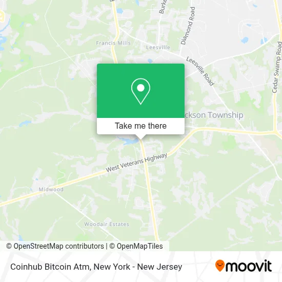 Coinhub Bitcoin Atm map