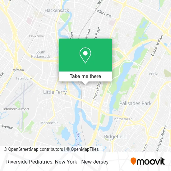 Riverside Pediatrics map