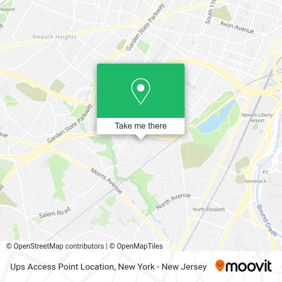 Ups Access Point Location map