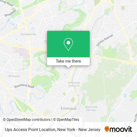 Ups Access Point Location map