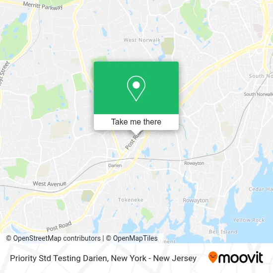 Priority Std Testing Darien map
