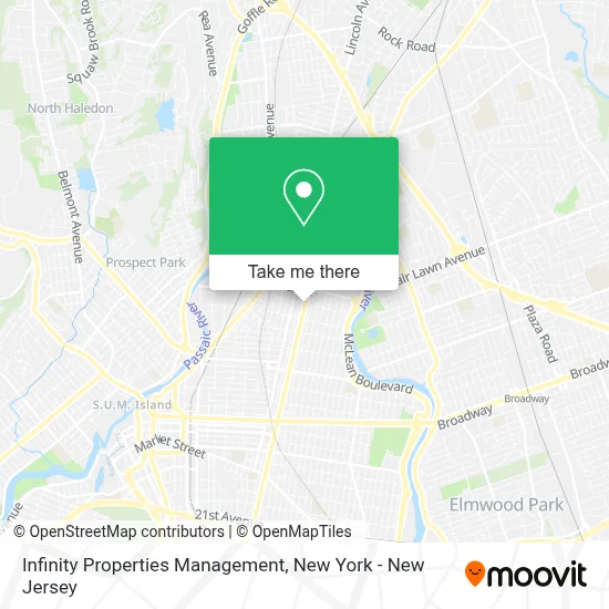Infinity Properties Management map
