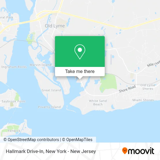 Hallmark Drive-In map