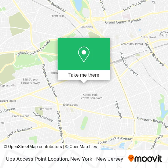 Ups Access Point Location map