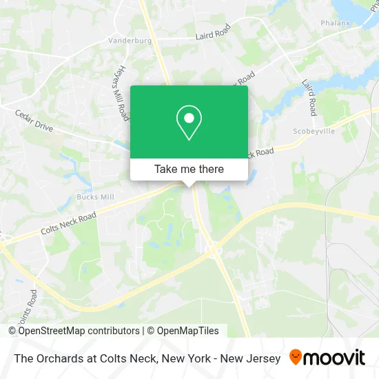 The Orchards at Colts Neck map