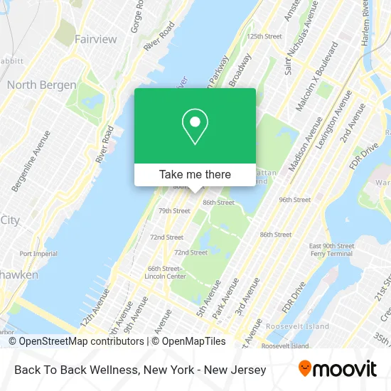 Back To Back Wellness map