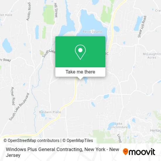 Windows Plus General Contracting map