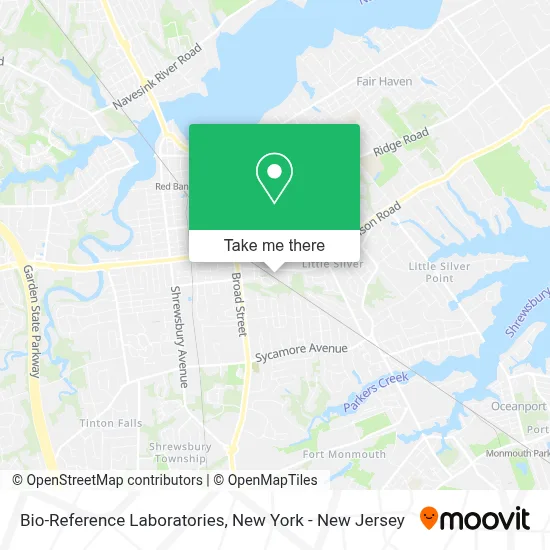 Bio-Reference Laboratories map
