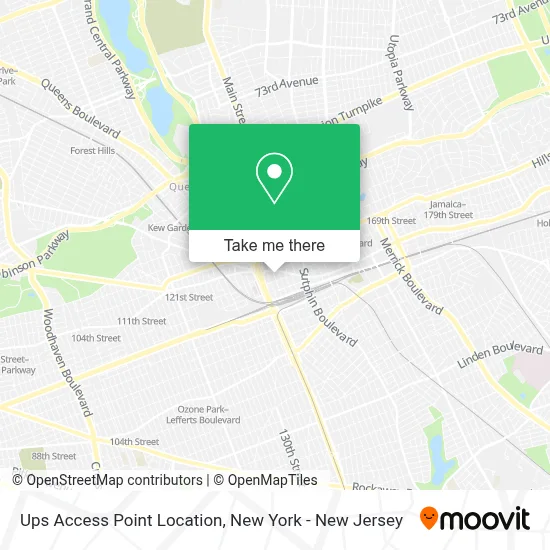 Ups Access Point Location map