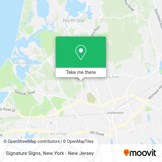 Signature Signs map
