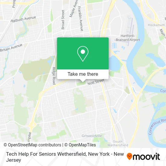 Tech Help For Seniors Wethersfield map