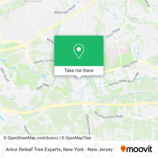 Arbor Releaf Tree Experts map
