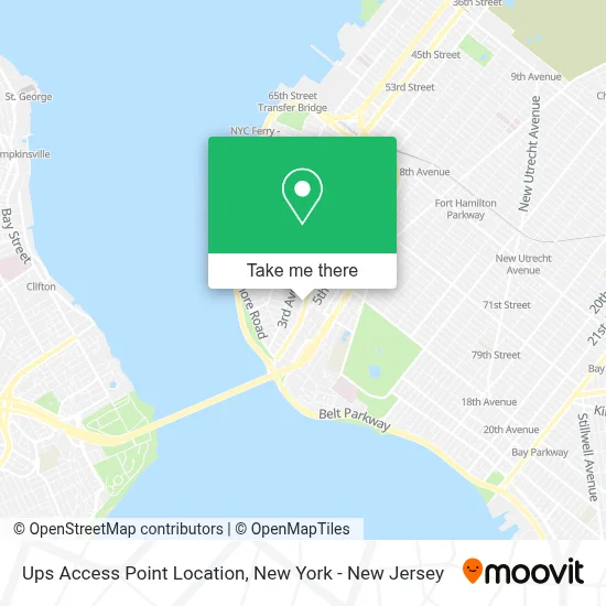 Ups Access Point Location map