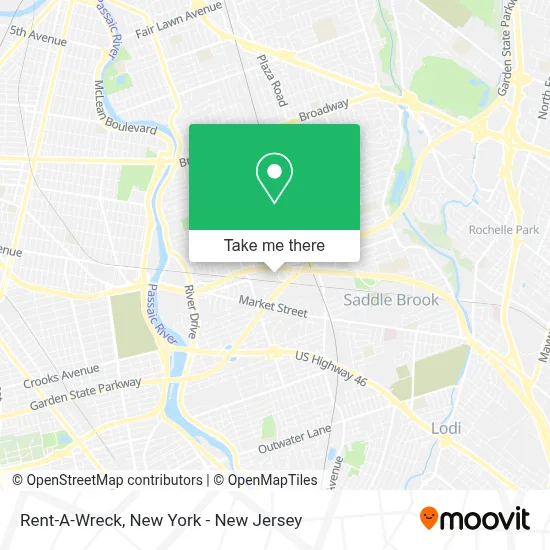 Rent-A-Wreck map