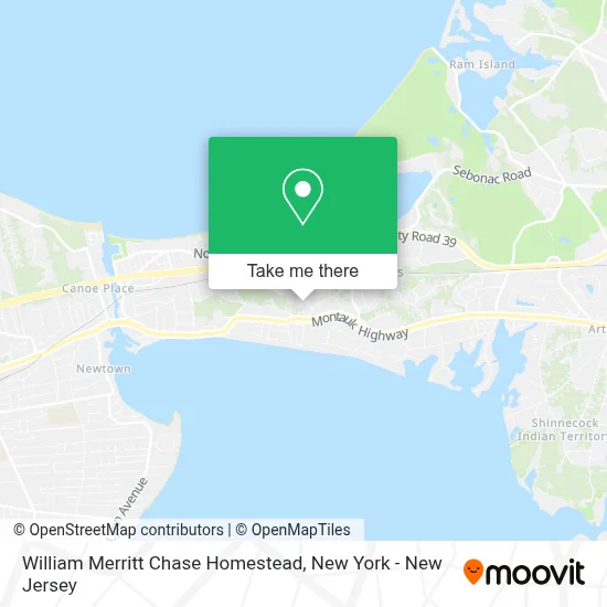 William Merritt Chase Homestead map