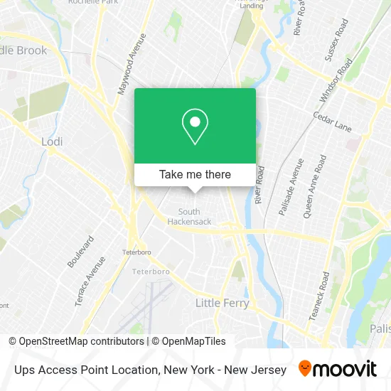Ups Access Point Location map
