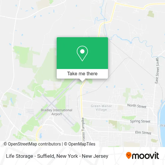 Life Storage - Suffield map
