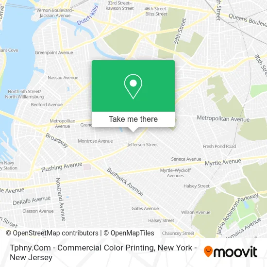 Tphny.Com - Commercial Color Printing map