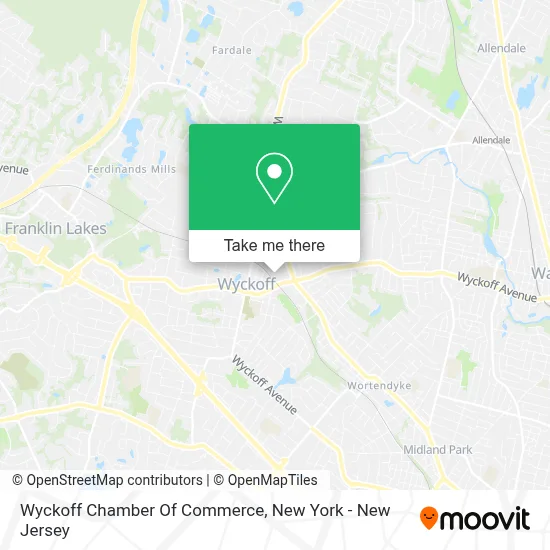Wyckoff Chamber Of Commerce map