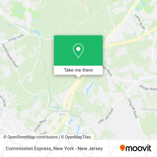 Commission Express map