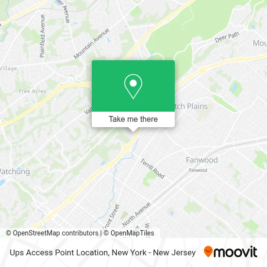 Ups Access Point Location map