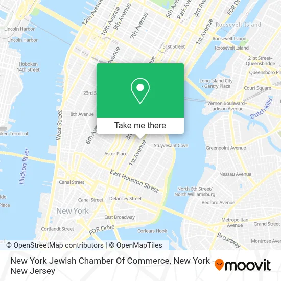 New York Jewish Chamber Of Commerce map