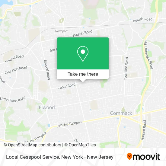 Local Cesspool Service map