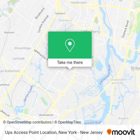 Ups Access Point Location map
