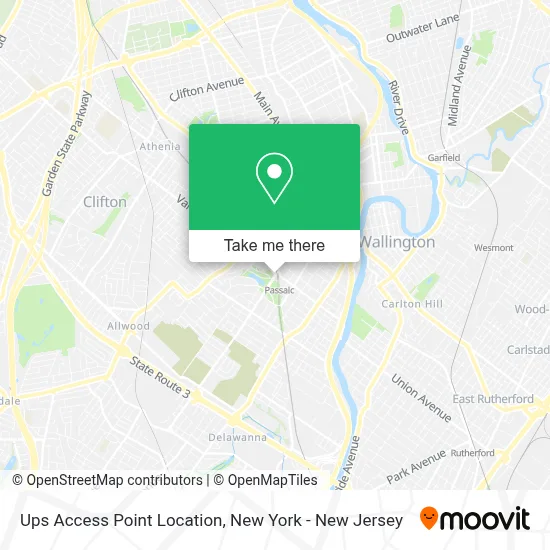 Ups Access Point Location map