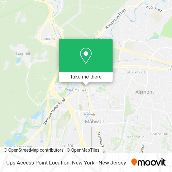 Ups Access Point Location map